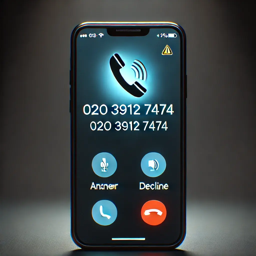 020 3912 7474: